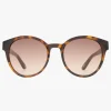 Le Specs Paramount Round Milky Tort Brown Gradient Lens Sunglasses