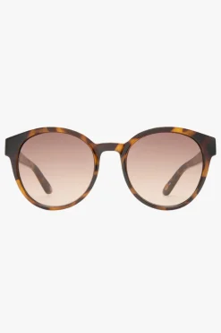 Le Specs Paramount Round Milky Tort Brown Gradient Lens Sunglasses