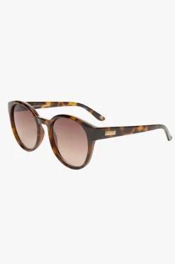 Le Specs Paramount Round Milky Tort Brown Gradient Lens Sunglasses