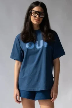 Araminta James Parisenne Oui Estate Blue Tee