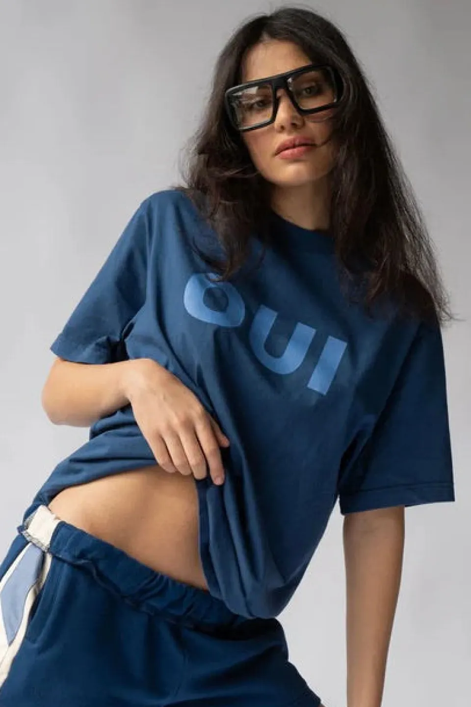 Araminta James Parisenne Oui Estate Blue Tee