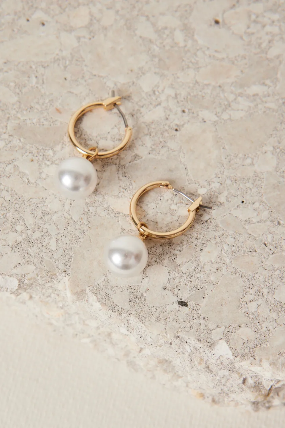 Humble + Heart Pearl Sleeper Gold Earrings