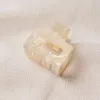 Love Lulu Pearl White Small Claw Clip
