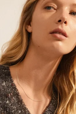 Pilgrim Peri Silver Plate EOL Necklace