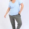 Elm Pima Dream Blue Relaxed Tee