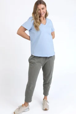 Elm Pima Dream Blue Relaxed Tee