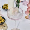 Willow u0026 Mae Pink Ripple Wide Champagne Wine Glass