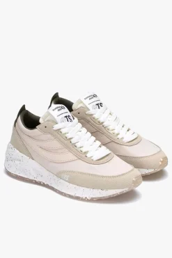 Superga 4089 Pink 9TS Slim Vegan Leather Trainers