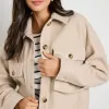 Stories be Told Pinot Taupe Oversized Shacket
