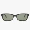 Le Specs Plateaux BlackRectangle Khaki Mono Lens Sustain Sunglasses