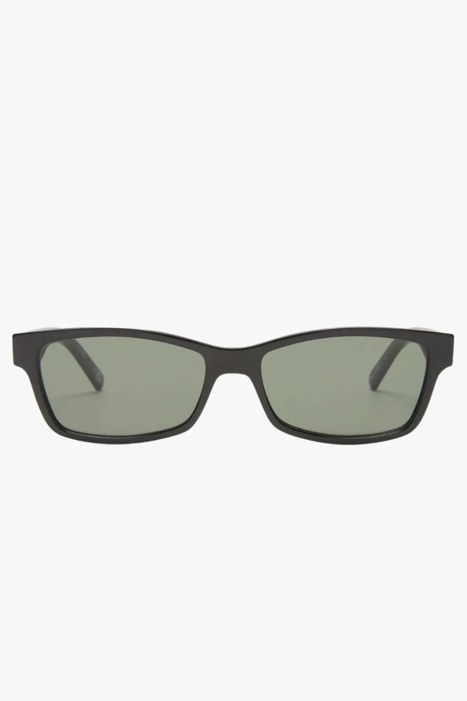 Le Specs Plateaux BlackRectangle Khaki Mono Lens Sustain Sunglasses
