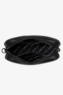Status Anxiety Plunder Black Crossbody Bag Webbed Strap