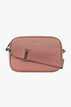 Status Anxiety Plunder Dusty Rose Crossbody Black Webbed Strap