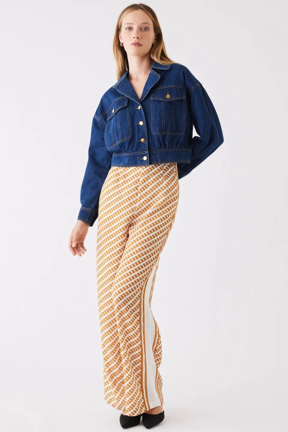 Esmaee Podium Indigo Denim Jacket