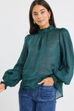 By Rosa. Poet Forest Long Sleeve High Neck Top
