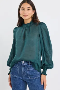 By Rosa. Poet Forest Long Sleeve High Neck Top