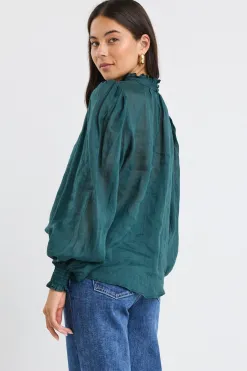 By Rosa. Poet Forest Long Sleeve High Neck Top