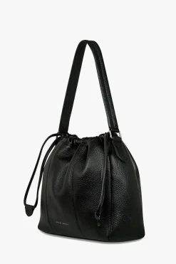 Status Anxiety Point Of No Return Black Drawstring Shoulder Bag