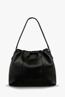 Status Anxiety Point Of No Return Black Drawstring Shoulder Bag