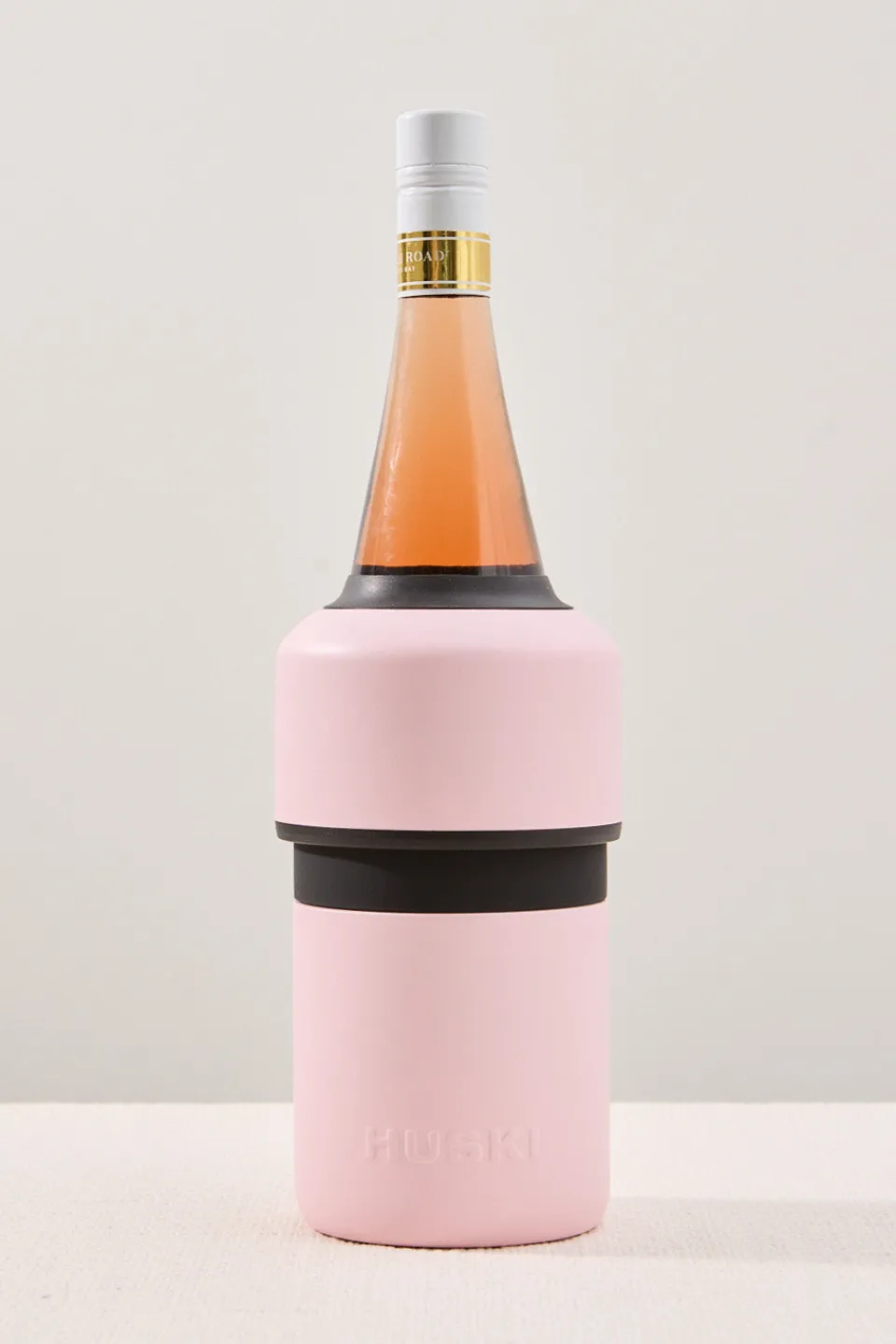 Huski Powder Pink Wine Bottle Cooler