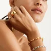 Pilgrim Rani Chunky Twist EOL Gold Chain Recycled Bracelet