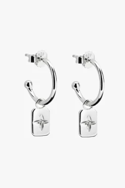 Murkani Rectangle Clover Sterling Silver EOL Earrings