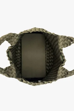 Black Caviar Reeva Light Olive Woven Mini Bag