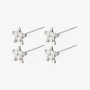 Pilgrim Regina Mini Star Stud Silver EOL Earrings Two Pack