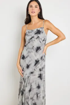 Stories be Told Reign Charcoal Strappy Maxi Slip Dress