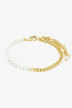 Pilgrim Relando Pearl + Gold Plated EOL Beaded Bracelet