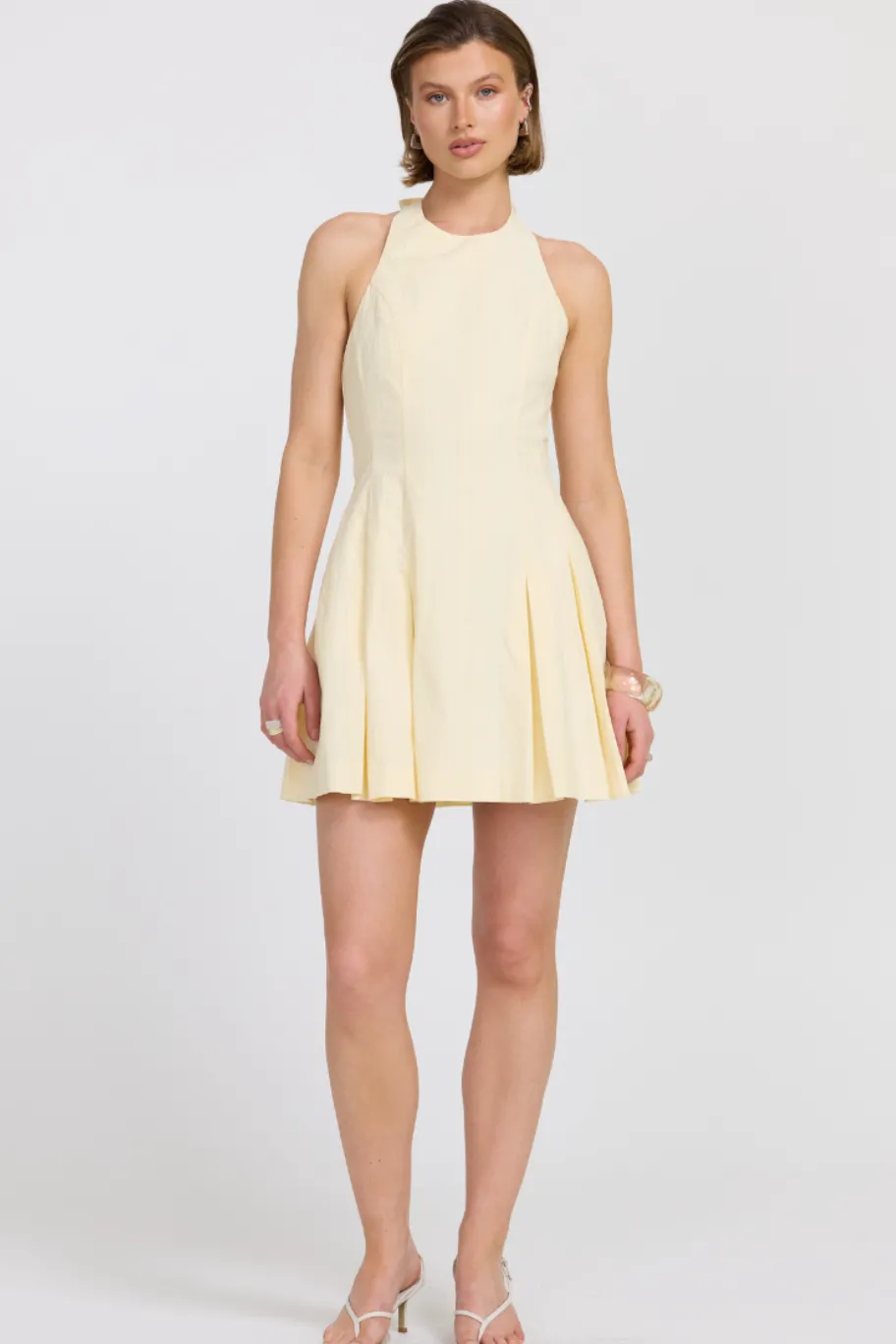 Sovere Reprive Pannacotta Halter Mini Dress