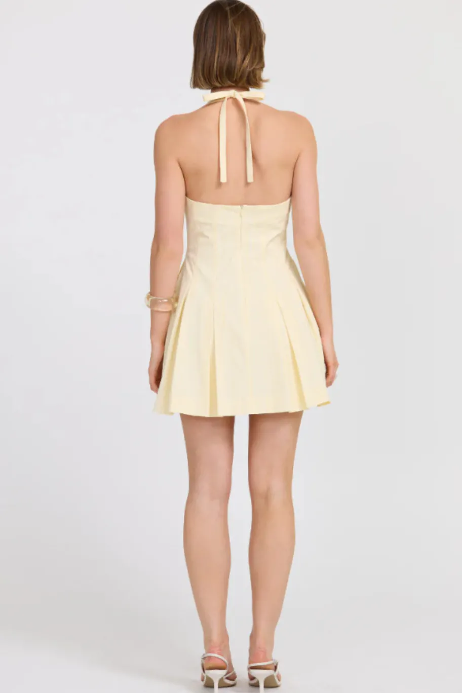 Sovere Reprive Pannacotta Halter Mini Dress