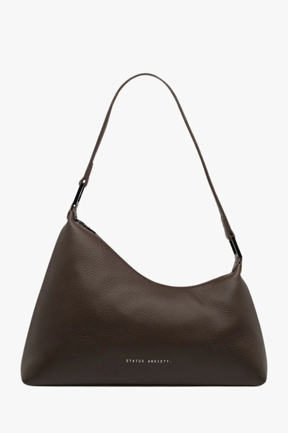 Status Anxiety Reverie Cocoa Asymmetric Leather Shoulder Bag