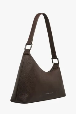 Status Anxiety Reverie Cocoa Asymmetric Leather Shoulder Bag