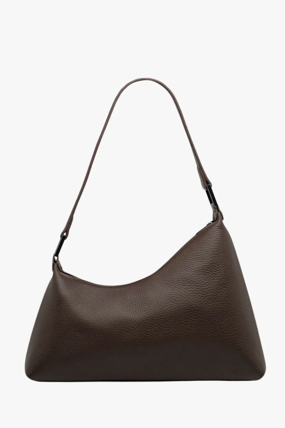 Status Anxiety Reverie Cocoa Asymmetric Leather Shoulder Bag