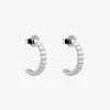 Murkani Ribbed Sterling Silver Hoop EOL Earrings
