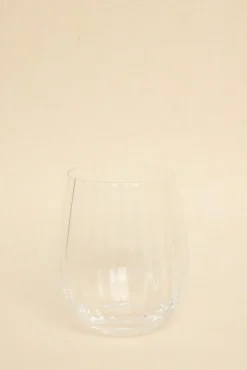 Willow u0026 Mae Ripple Clear Stemless Wine Glass