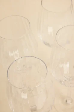 Willow u0026 Mae Ripple Clear Tall Wine Glass
