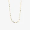 Pilgrim Ronja Rectangular Chain Link Gold Necklace
