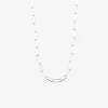 Pilgrim Ronja Rectangular Chain Link Silver Necklace