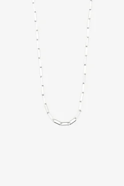 Pilgrim Ronja Rectangular Chain Link Silver Necklace