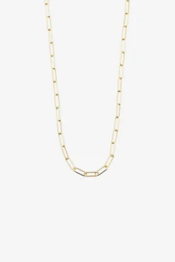 Pilgrim Ronja Rectangular Chain Link Gold Necklace