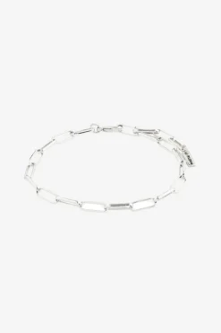 Pilgrim Ronja Rectangular Chain Link Silver Bracelet