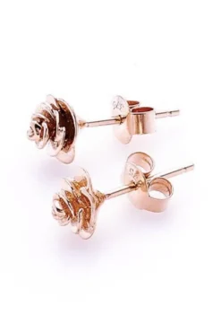 Stolen Girlfriends Club Rose Bud Stud Gold Plated