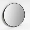NED Collections Round Black Frame Medium Mirror