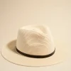 Among the Brave Rylee Ivory Short Brim Woven Hat