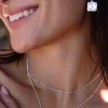 Love Lunamei Sacral Sterling Silver Plate EOL Square Charm Lotus Necklace