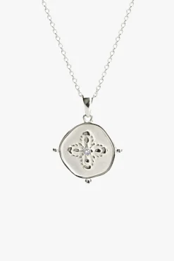 Murkani Sahara Medallion Sterling Silver EOL Necklace