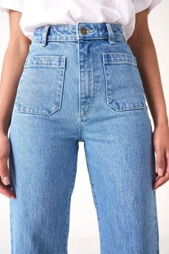 Rollas Sailor Lily Blue Long Denim Jean