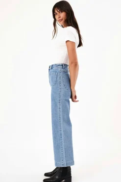 Rollas Sailor Lily Blue Long Denim Jean